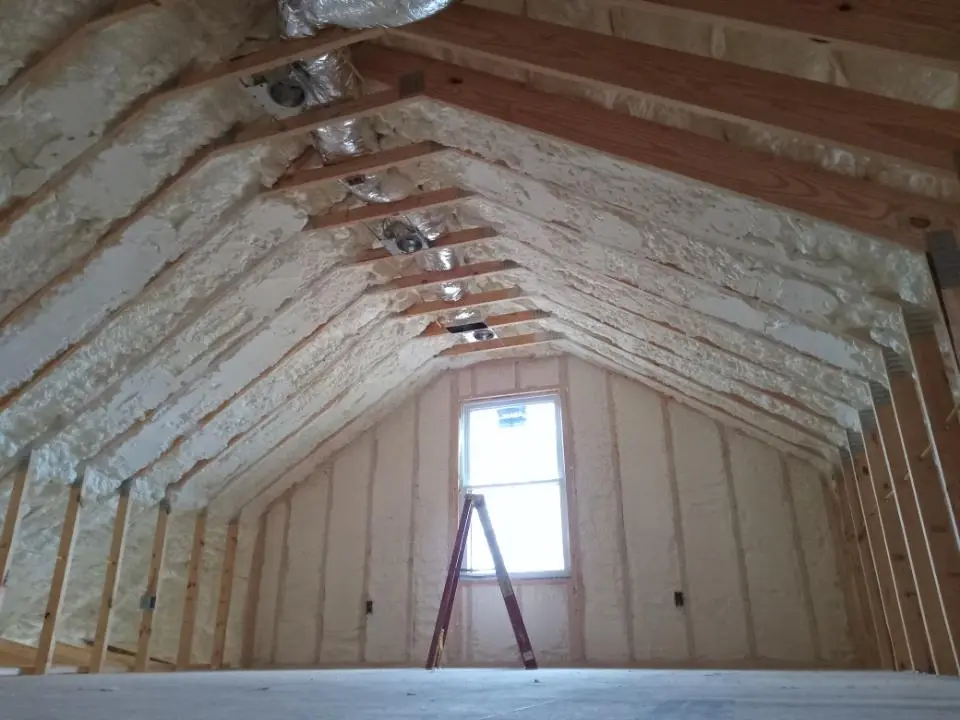 Spray foam roofing application for Crawl Space Insulation project in Winter Springs